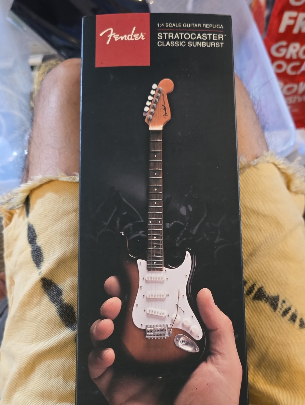 Axe Heaven Fender Black Mini Guitar Display Box